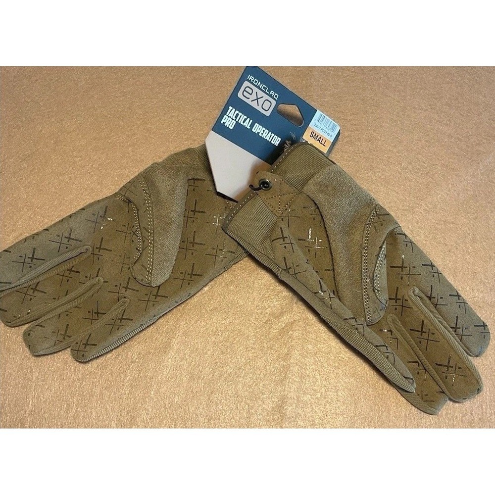 Ironclad EXO Tactical Operator Pro Gloves Coyote Tan Small EXOT-PCOY-02-S NEW